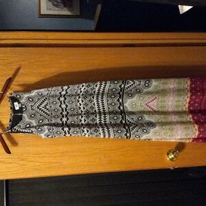 Womens Old Navy maxi dress Size medium lightweight flowy sleeveless multicolored